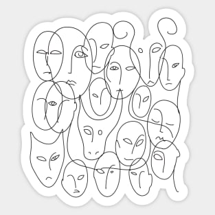 Faces Sticker